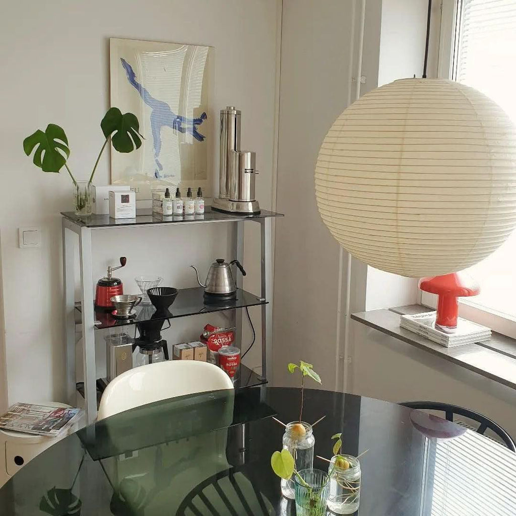 Lampada a Sospensione in Carta Giapponese Serie Akari A