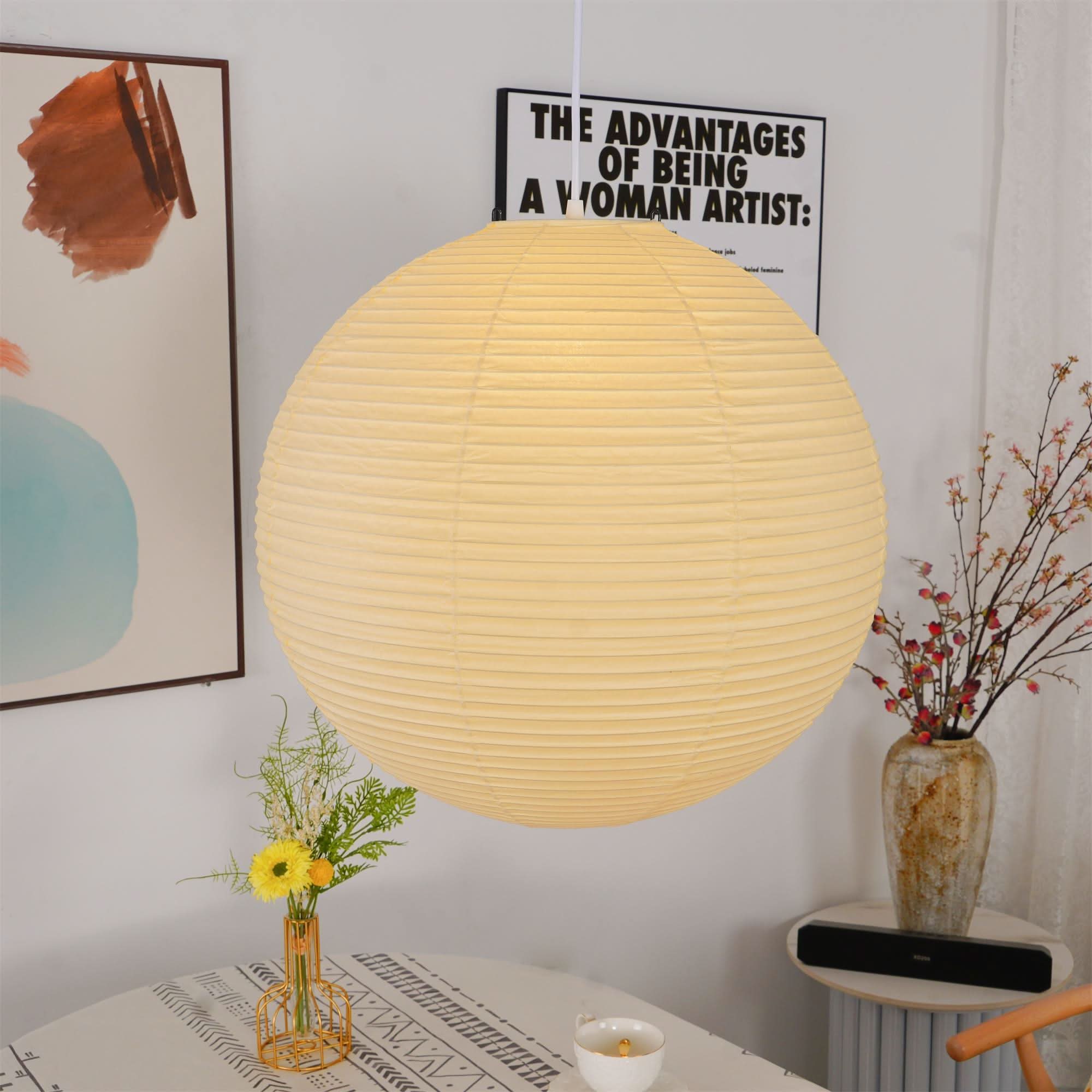 Lampada a Sospensione in Carta Giapponese Serie Akari A