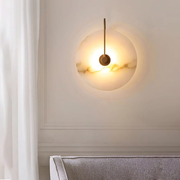 Lampada LED in Alabastro da Parete – Eleganza e Serenità nella Luce