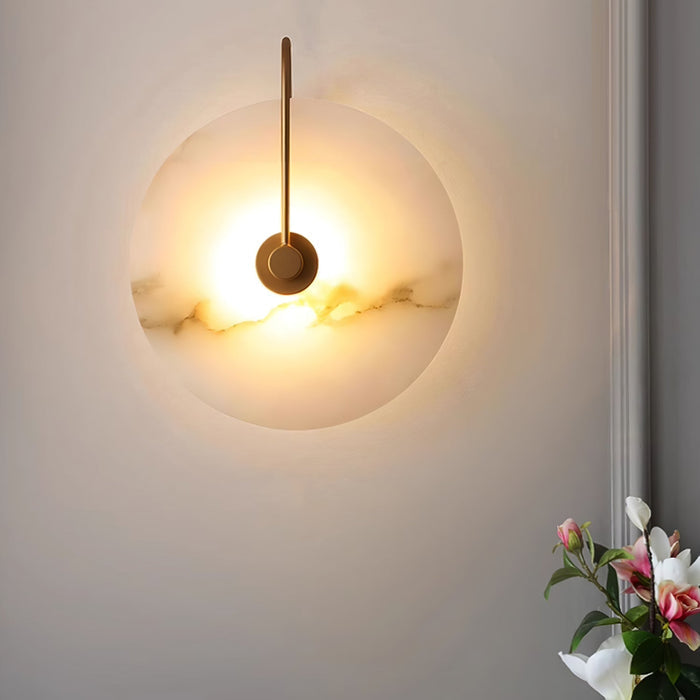 Lampada LED in Alabastro da Parete – Eleganza e Serenità nella Luce