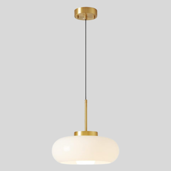 Lampadario Moderno in Rame e Vetro