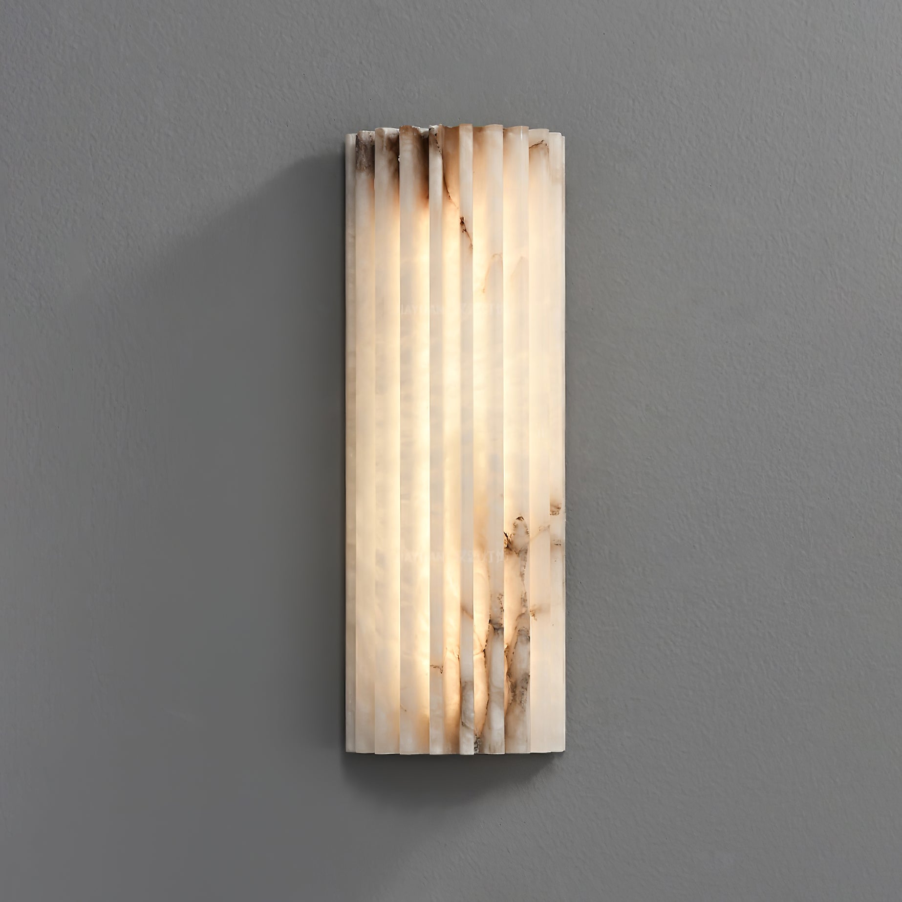 Campbell | Applique da Parete in Alabastro di Lusso, Lampada da Parete LED Moderna per Soggiorno, Camera da Letto e Corridoi