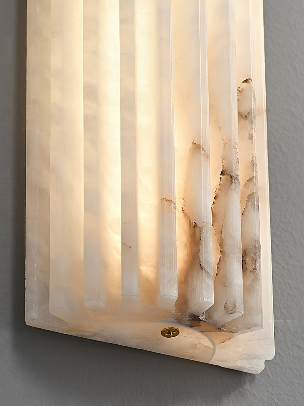 Campbell | Applique da Parete in Alabastro di Lusso, Lampada da Parete LED Moderna per Soggiorno, Camera da Letto e Corridoi