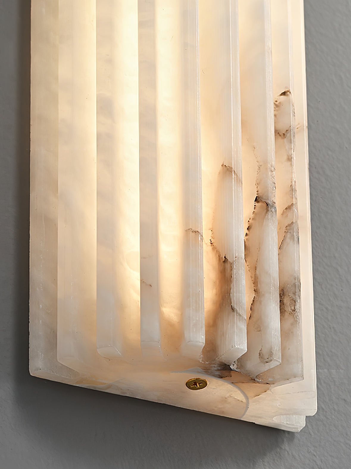 Campbell | Applique da Parete in Alabastro di Lusso, Lampada da Parete LED Moderna per Soggiorno, Camera da Letto e Corridoi