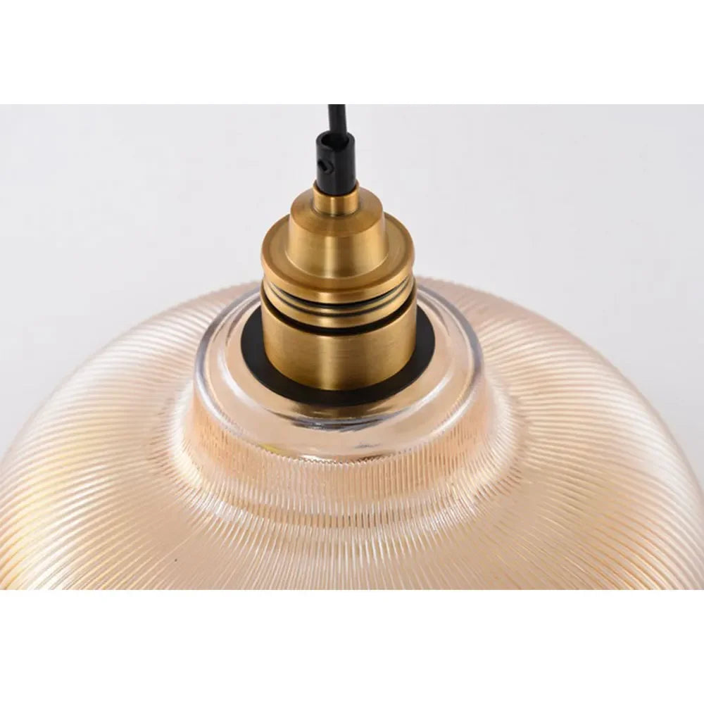 Lampade a sospensione in vetro vintage in stile industriale – Lampade da soffitto retrò per sala da pranzo o soggiorno