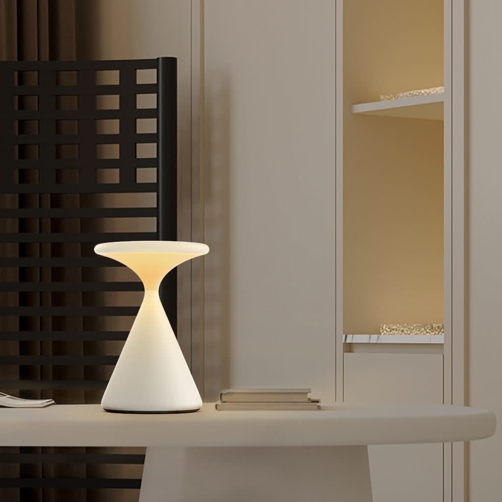 Lampada da Tavolo LED Senza Fili a Clessidra con Dimmer Touch