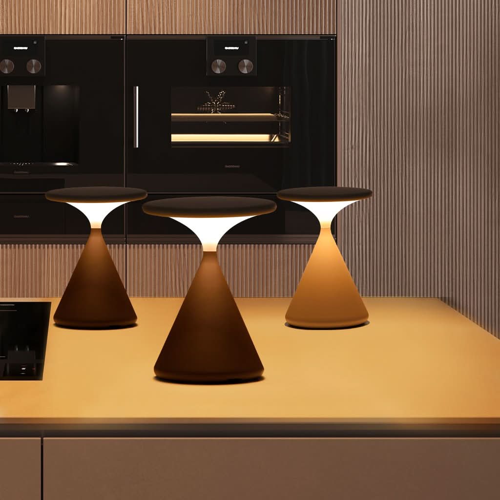 Lampada da Tavolo LED Senza Fili a Clessidra con Dimmer Touch