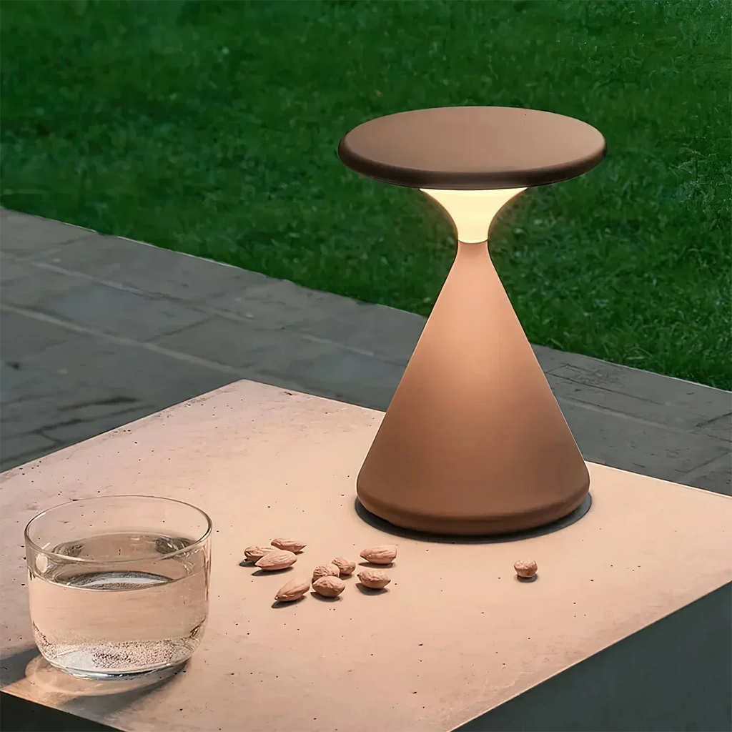 Lampada da Tavolo LED Senza Fili a Clessidra con Dimmer Touch