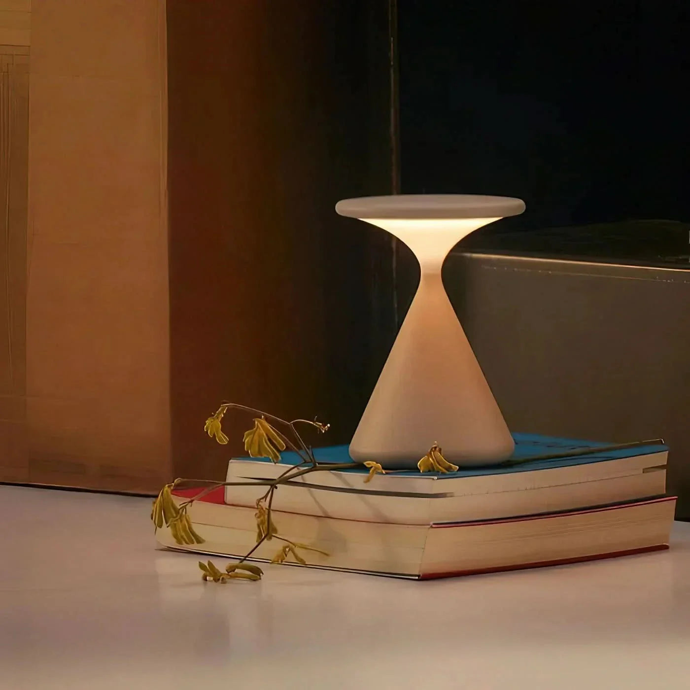 Lampada da Tavolo LED Senza Fili a Clessidra con Dimmer Touch