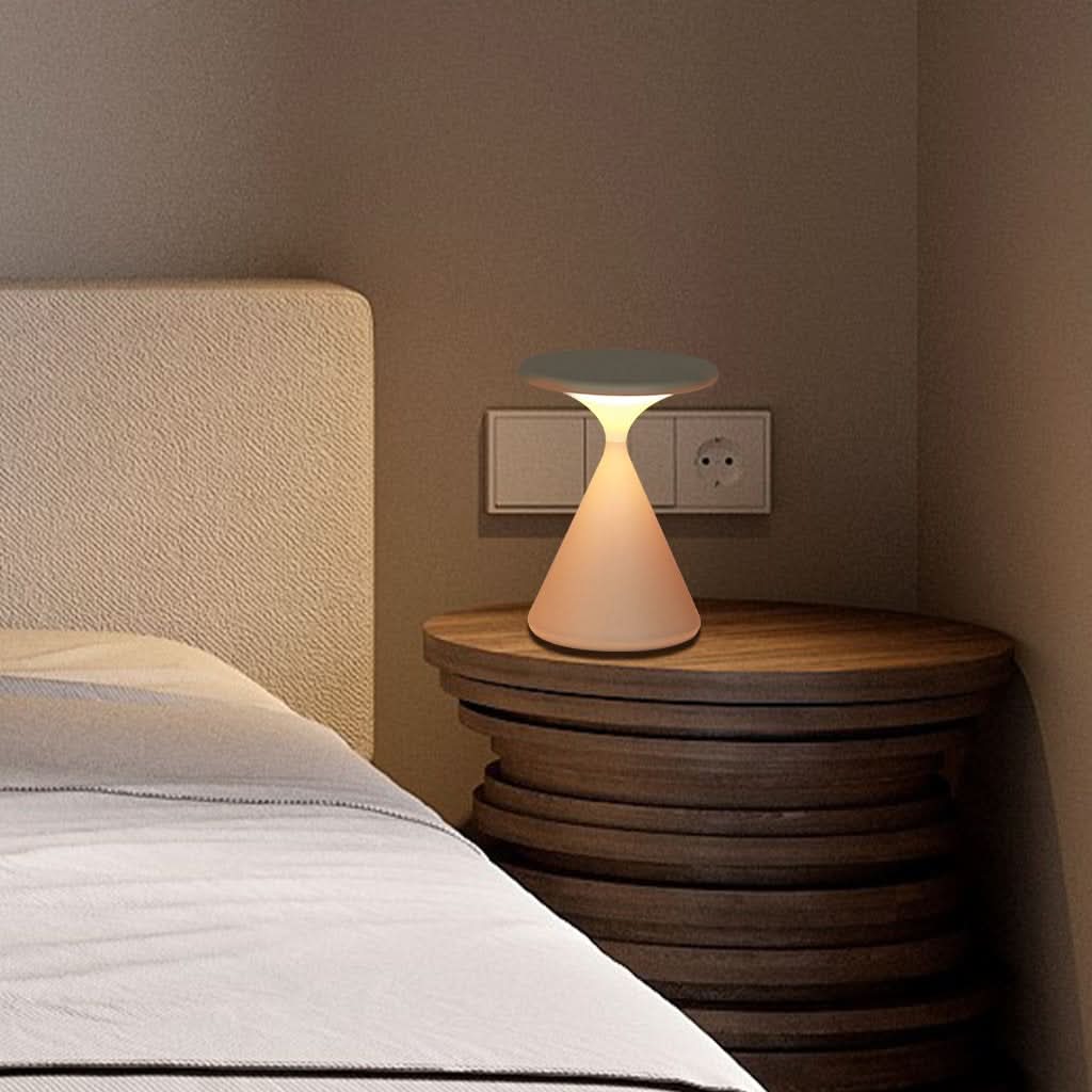 Lampada da Tavolo LED Senza Fili a Clessidra con Dimmer Touch