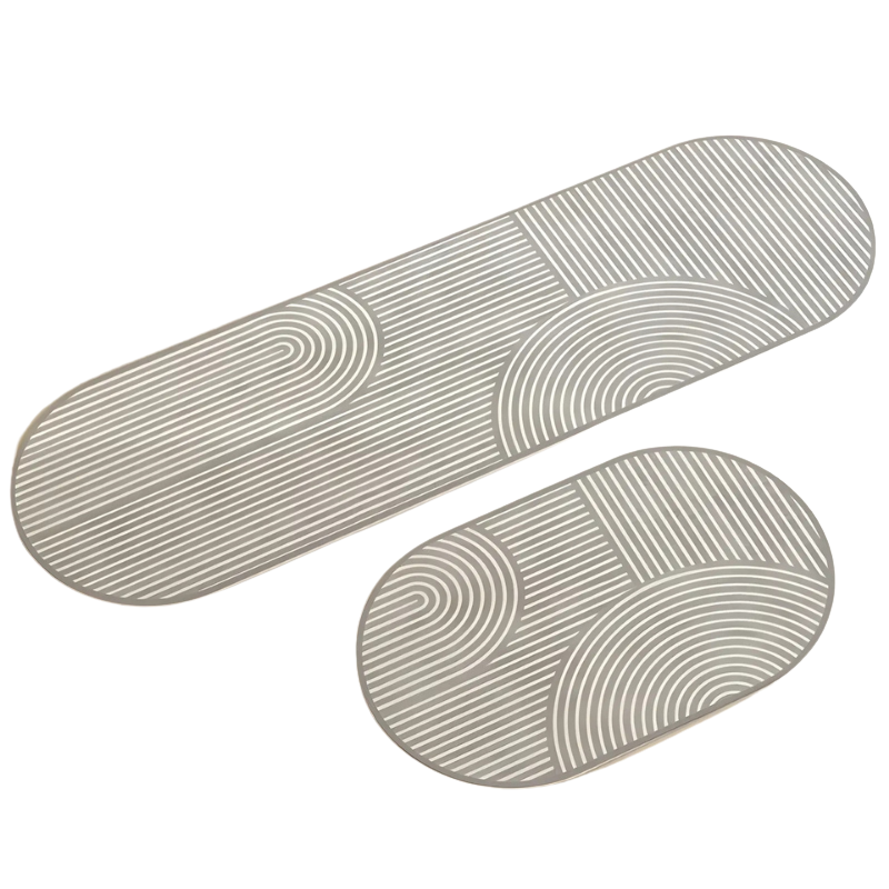 Tappetino Antiscivolo | Assorbente | Design a Strisce Minimalista | Matova