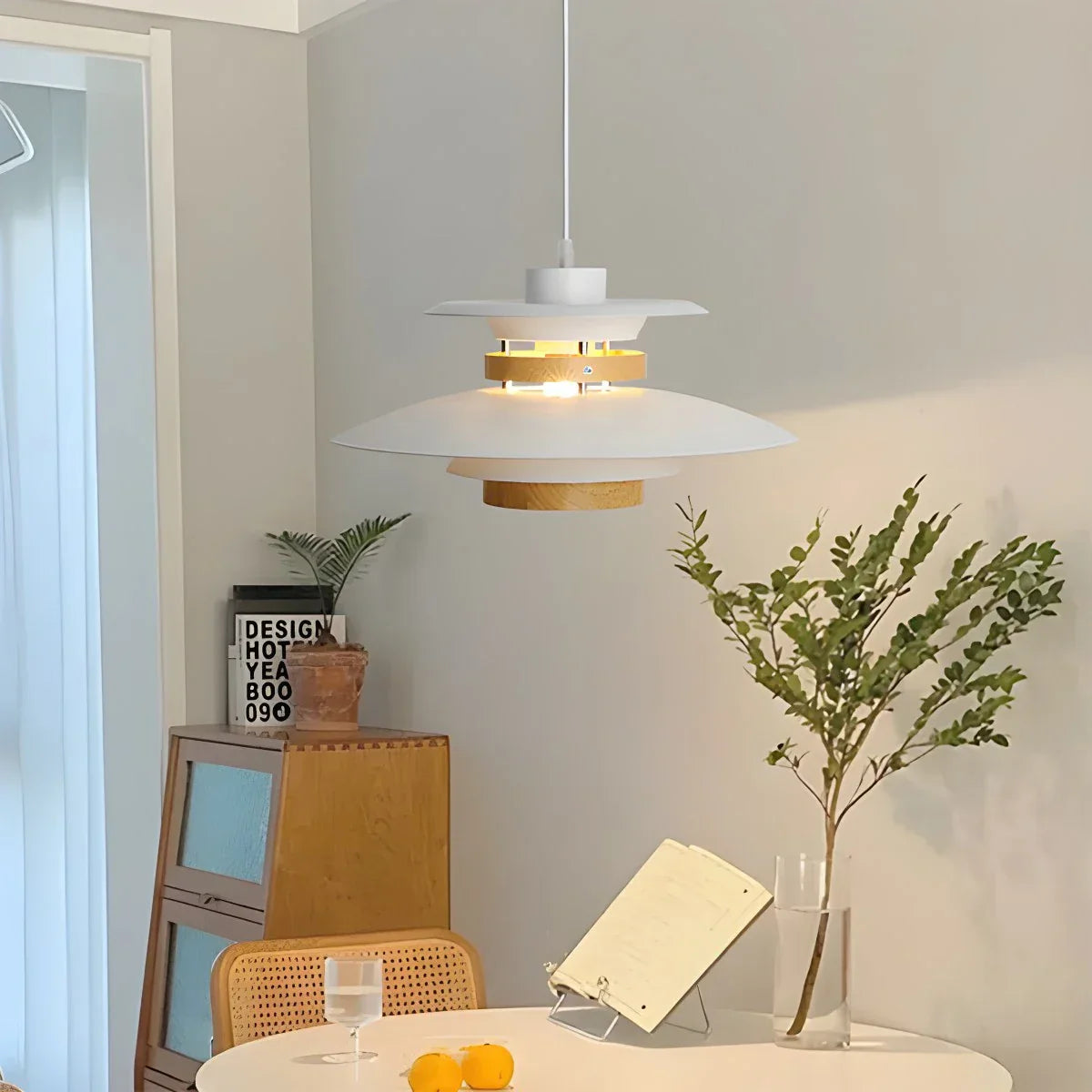 Ariyanae | Lampada a Sospensione UFO Moderna con LED Dimmerabile per Isola Cucina e Sala da Pranzo