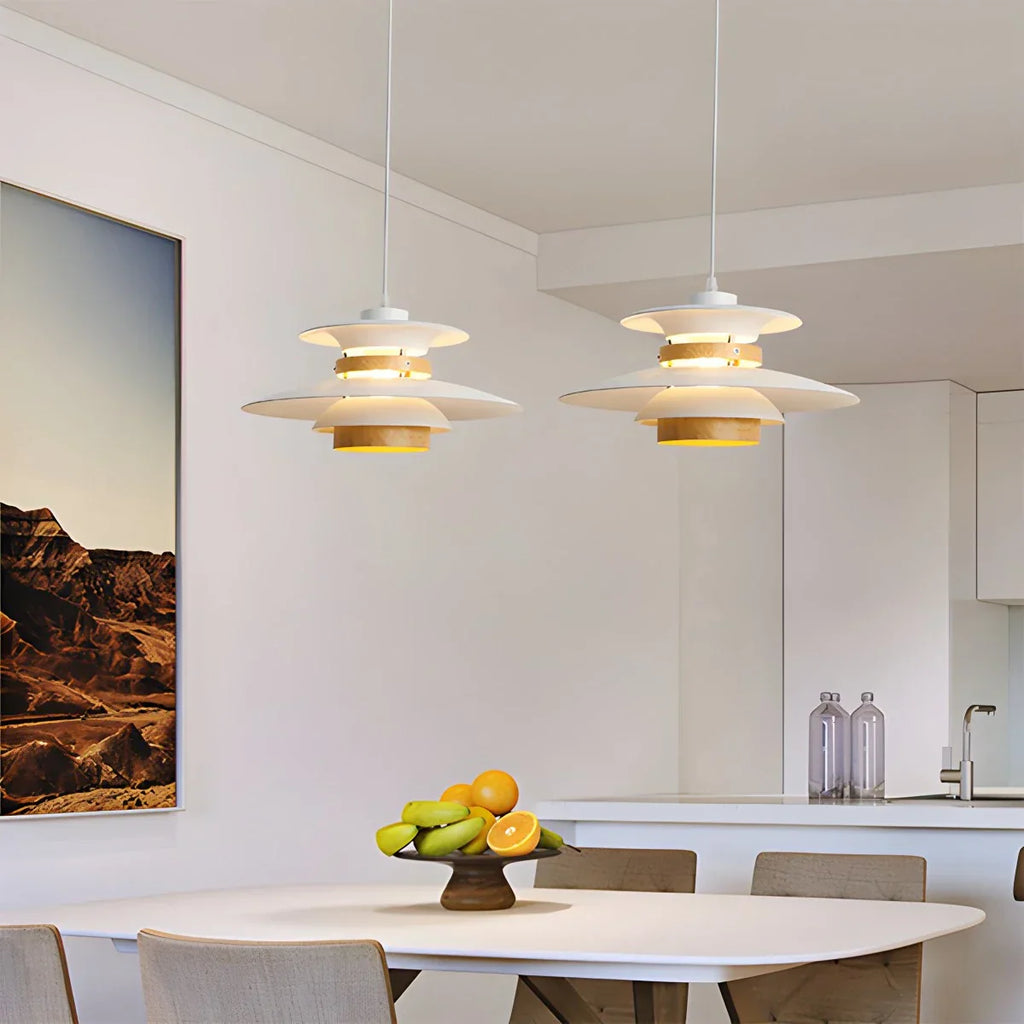 Ariyanae | Lampada a Sospensione UFO Moderna con LED Dimmerabile per Isola Cucina e Sala da Pranzo