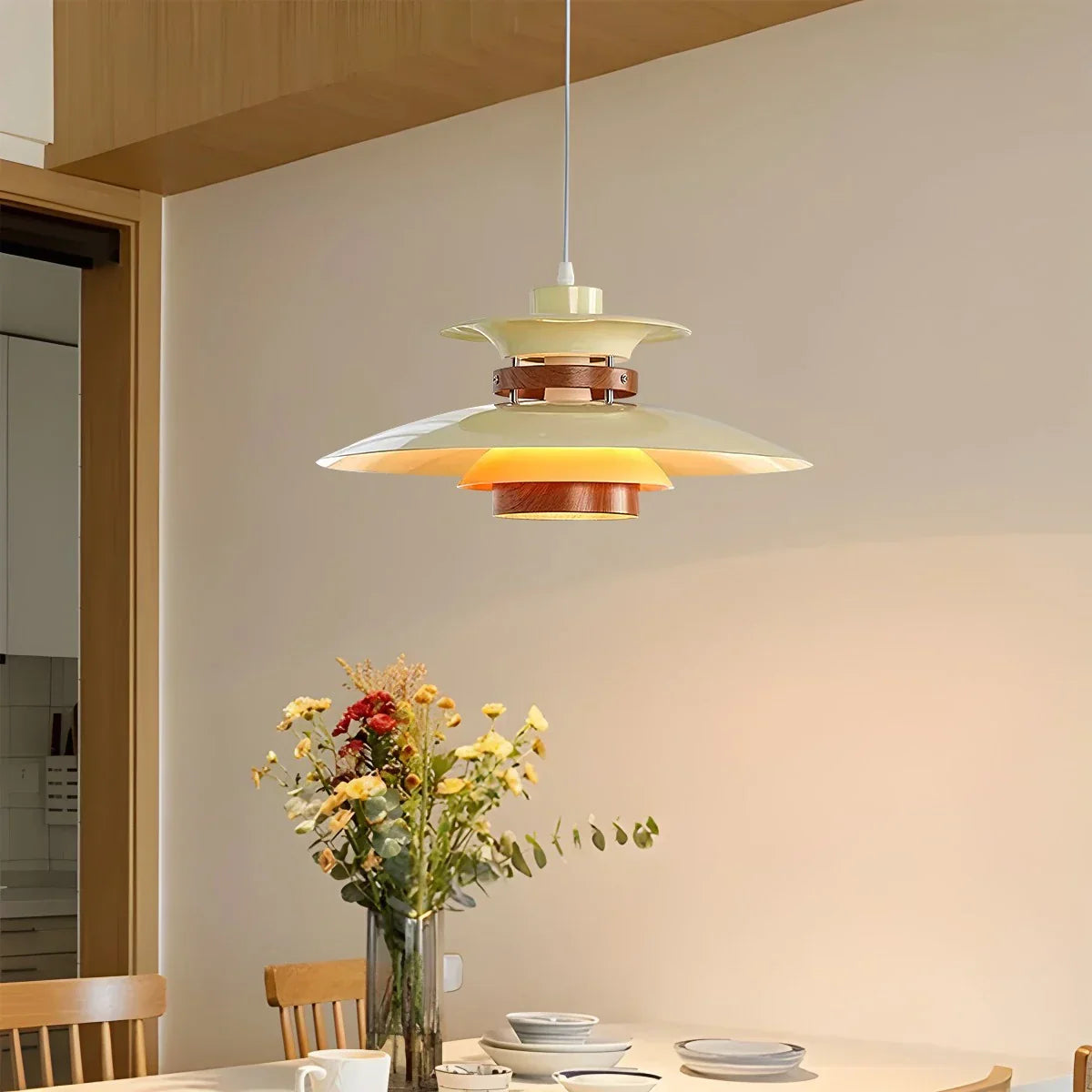 Ariyanae | Lampada a Sospensione UFO Moderna con LED Dimmerabile per Isola Cucina e Sala da Pranzo