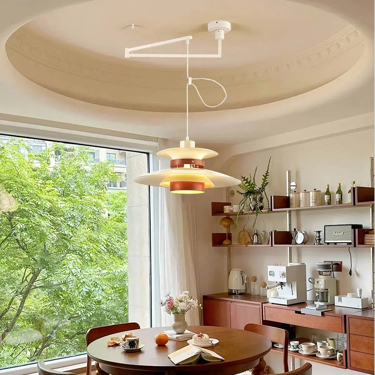 Ariyanae | Lampada a Sospensione UFO Moderna con LED Dimmerabile per Isola Cucina e Sala da Pranzo