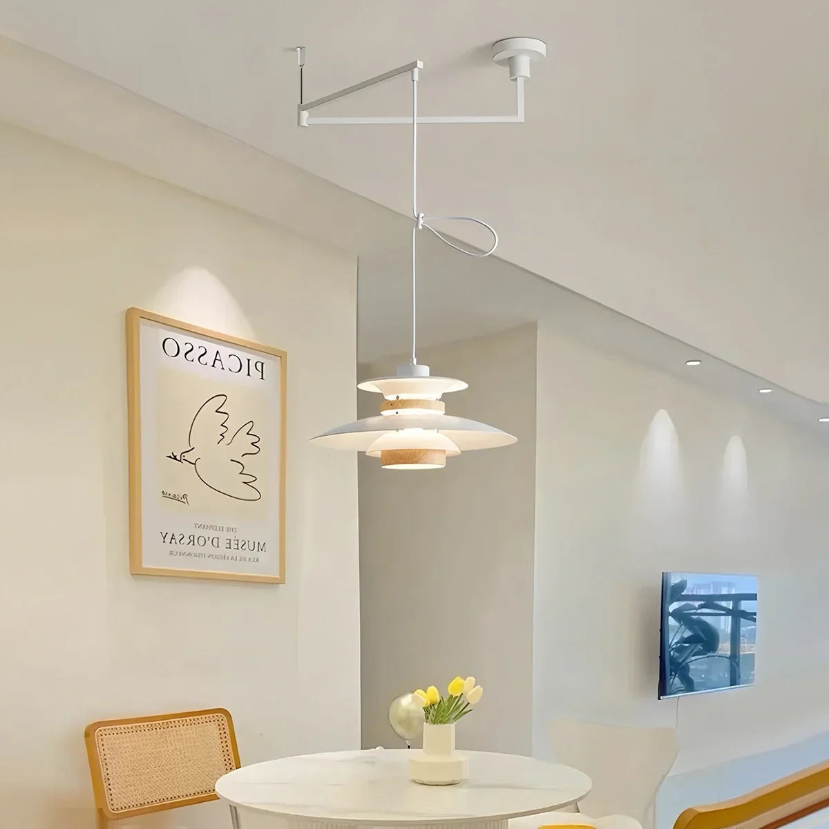 Ariyanae | Lampada a Sospensione UFO Moderna con LED Dimmerabile per Isola Cucina e Sala da Pranzo