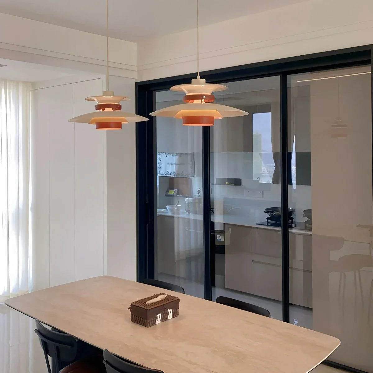 Ariyanae | Lampada a Sospensione UFO Moderna con LED Dimmerabile per Isola Cucina e Sala da Pranzo