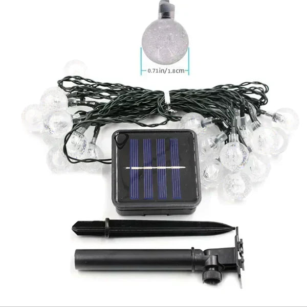 Ghirlanda luminosa solare con struttura resistente