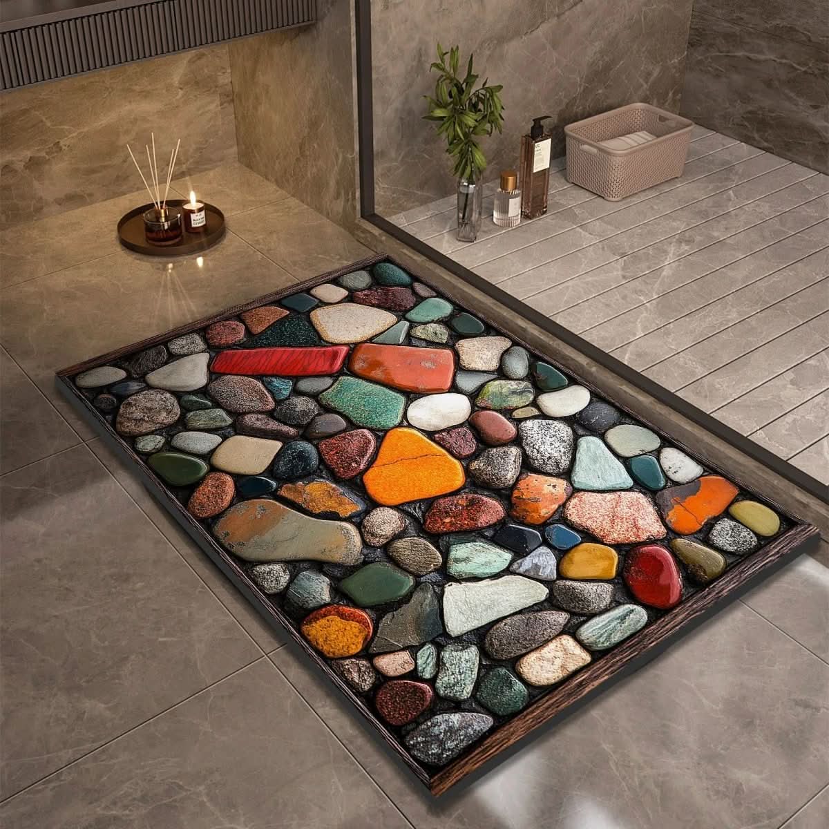 AQUASOFT TAPPETINO DA BAGNO – Tappetino in Kieselgur per sicurezza e comfort
