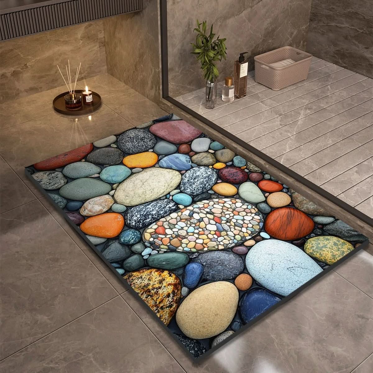 AQUASOFT TAPPETINO DA BAGNO – Tappetino in Kieselgur per sicurezza e comfort