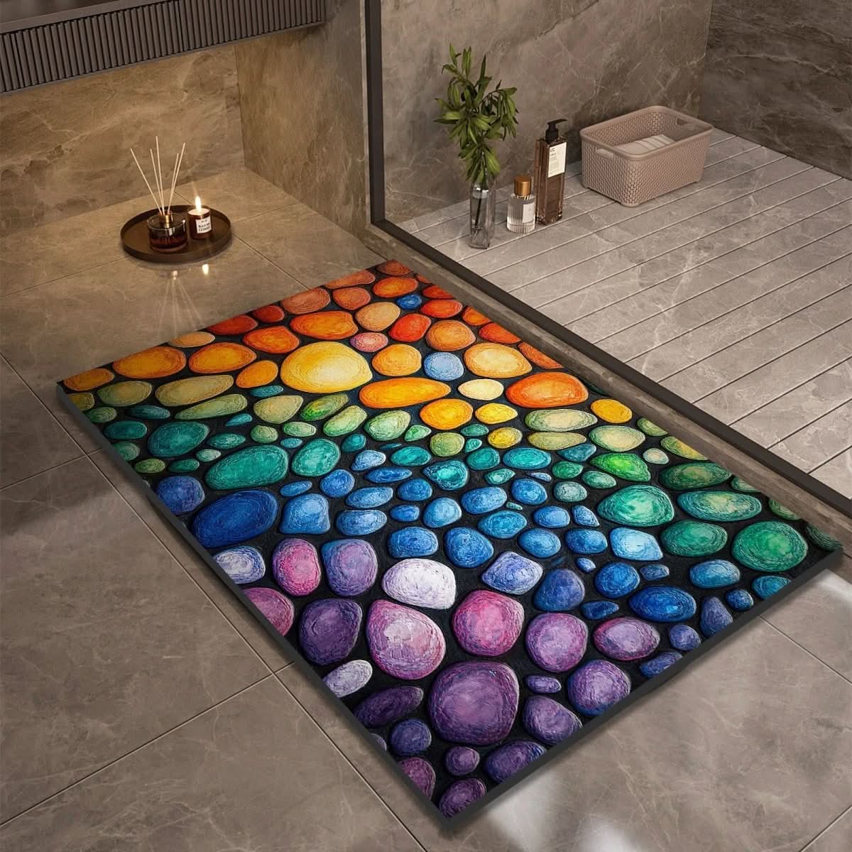 AQUASOFT TAPPETINO DA BAGNO – Tappetino in Kieselgur per sicurezza e comfort