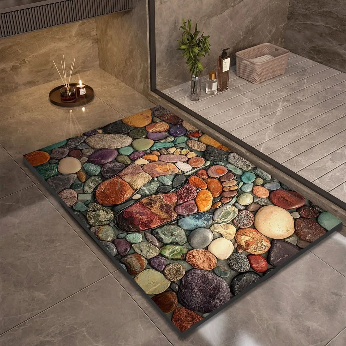 AQUASOFT TAPPETINO DA BAGNO – Tappetino in Kieselgur per sicurezza e comfort