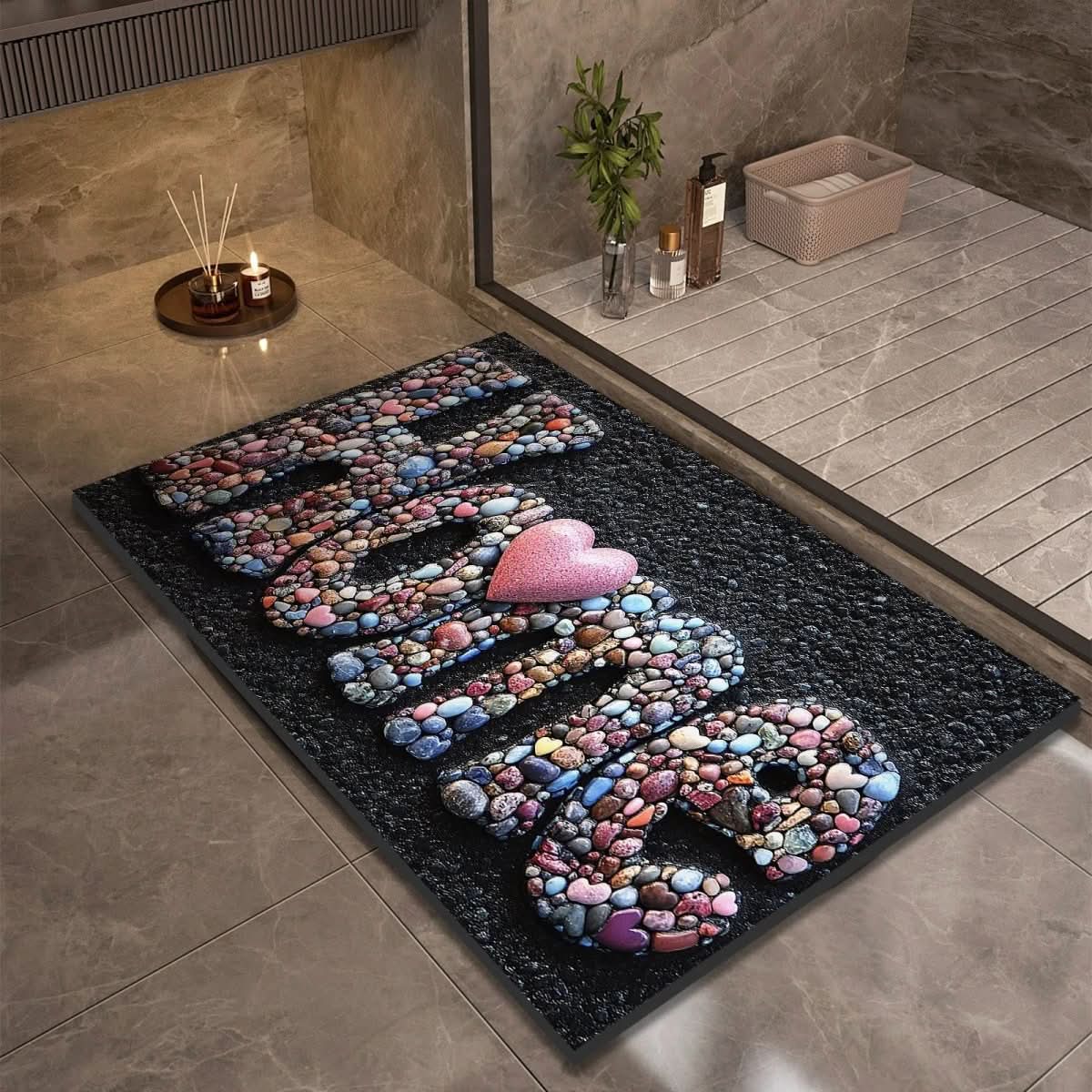 AQUASOFT TAPPETINO DA BAGNO – Tappetino in Kieselgur per sicurezza e comfort