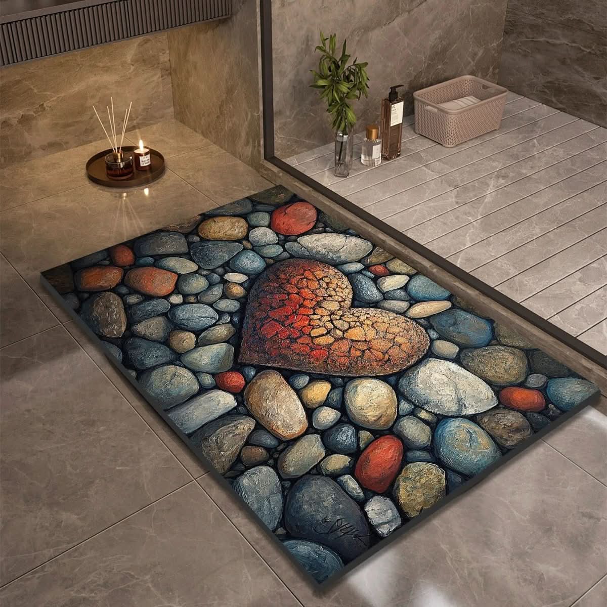 AQUASOFT TAPPETINO DA BAGNO – Tappetino in Kieselgur per sicurezza e comfort