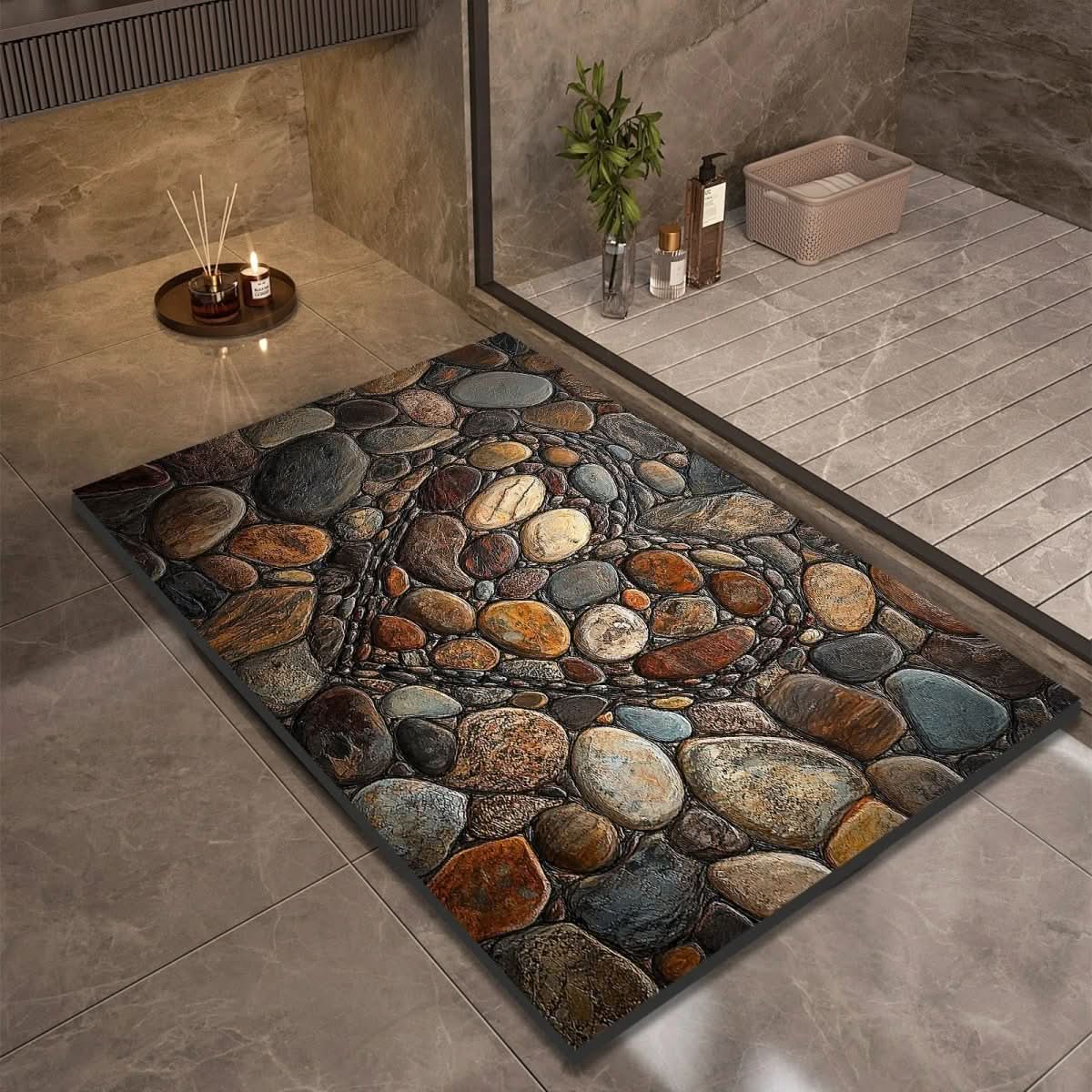 AQUASOFT TAPPETINO DA BAGNO – Tappetino in Kieselgur per sicurezza e comfort