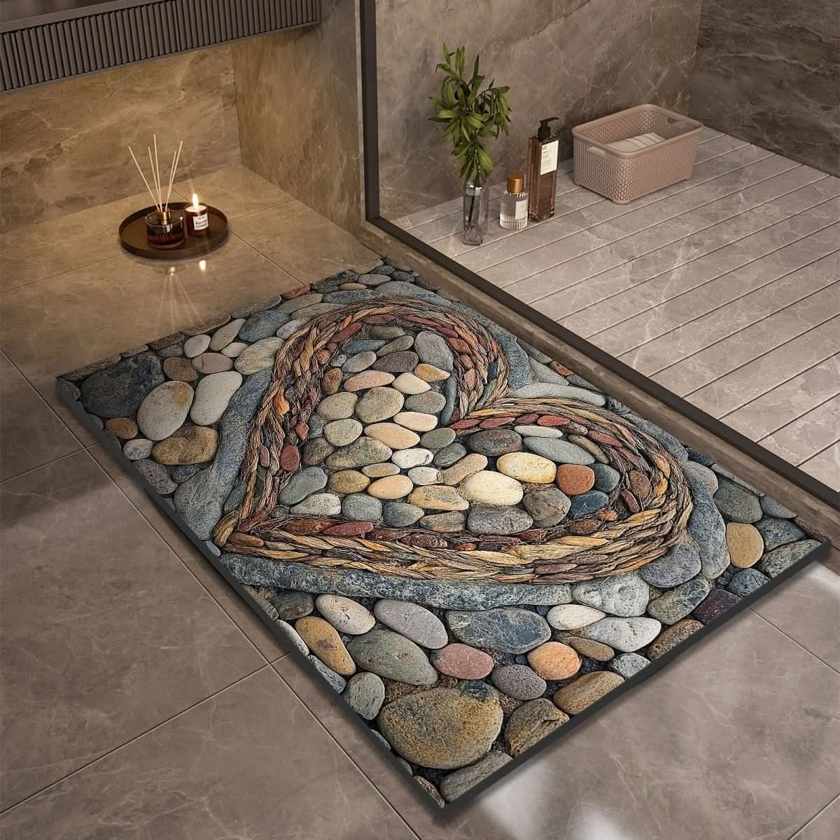 AQUASOFT TAPPETINO DA BAGNO – Tappetino in Kieselgur per sicurezza e comfort