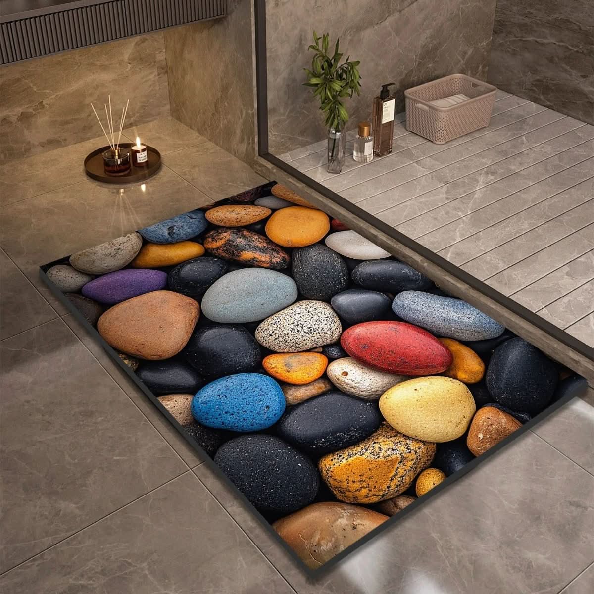AQUASOFT TAPPETINO DA BAGNO – Tappetino in Kieselgur per sicurezza e comfort
