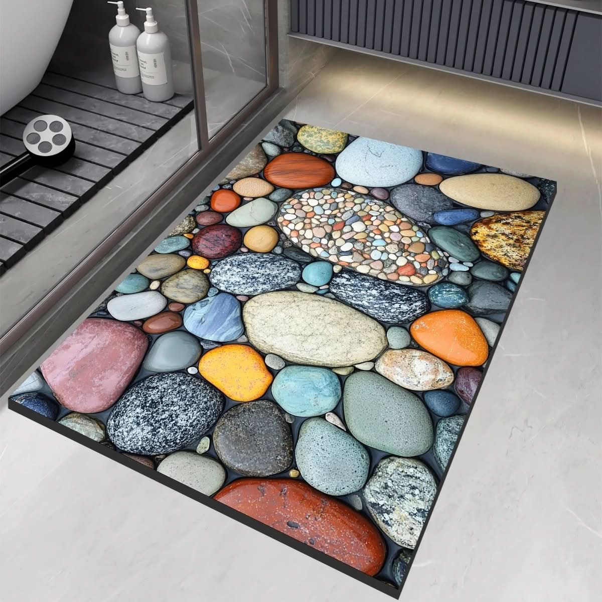 AQUASOFT TAPPETINO DA BAGNO – Tappetino in Kieselgur per sicurezza e comfort