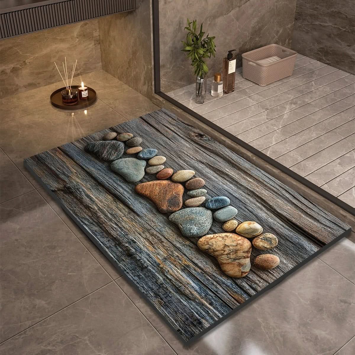 AQUASOFT TAPPETINO DA BAGNO – Tappetino in Kieselgur per sicurezza e comfort