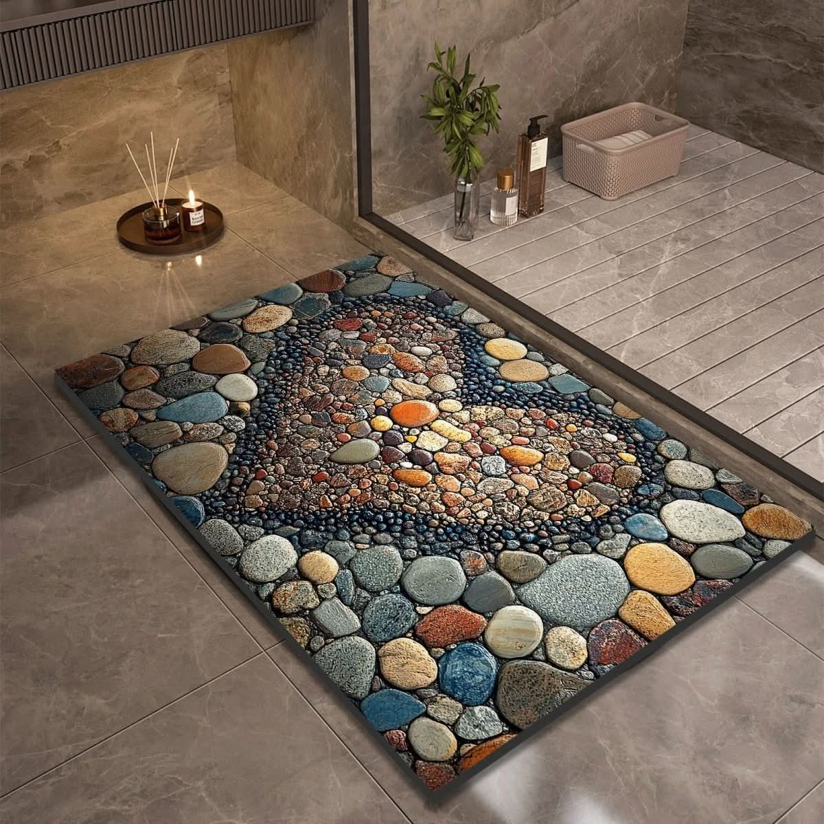 AQUASOFT TAPPETINO DA BAGNO – Tappetino in Kieselgur per sicurezza e comfort