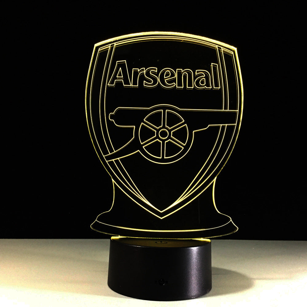 Lampada Ottica Illusoria 3D BowLift | Calcio Arsenal
