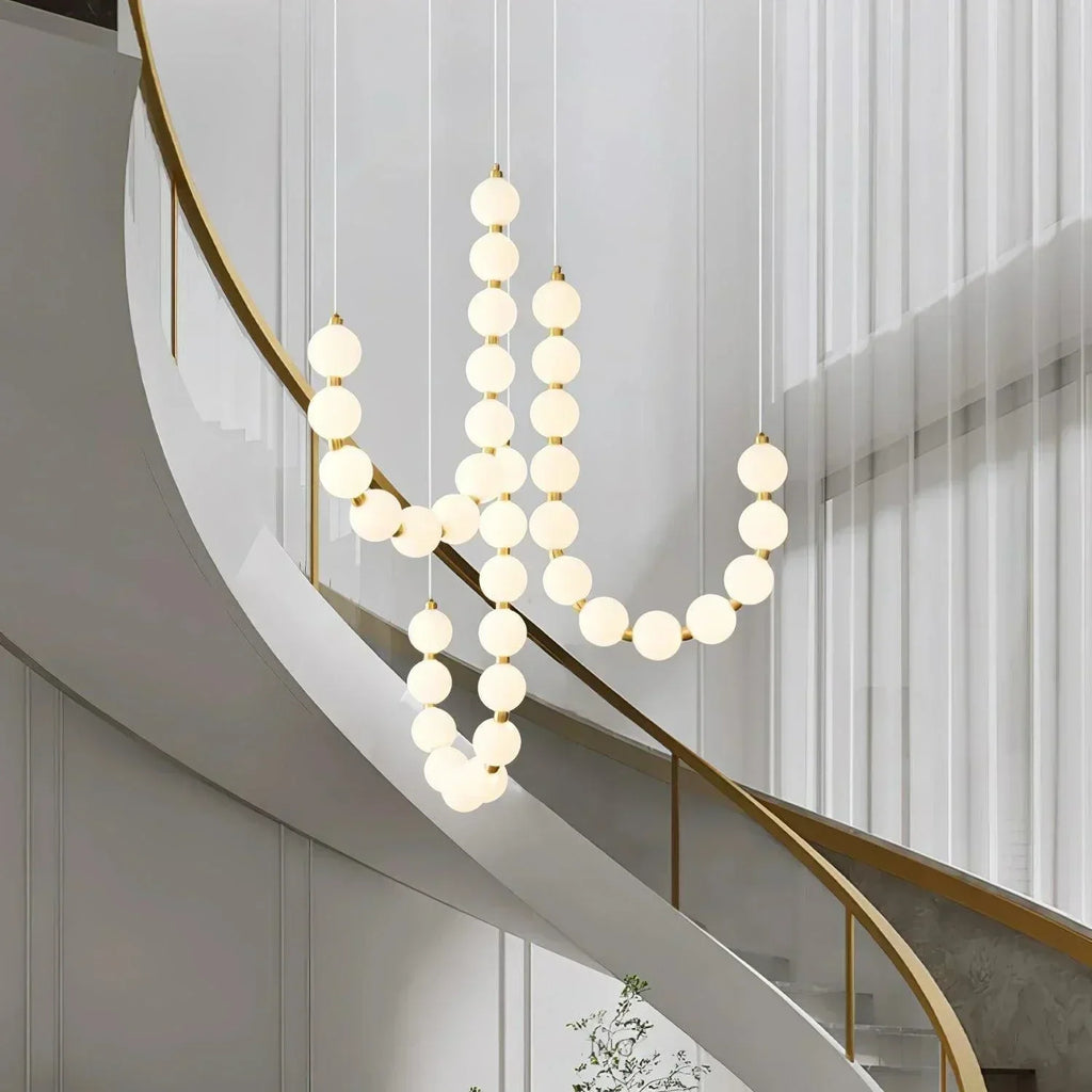 Lampadario elegante con lucente eleganza