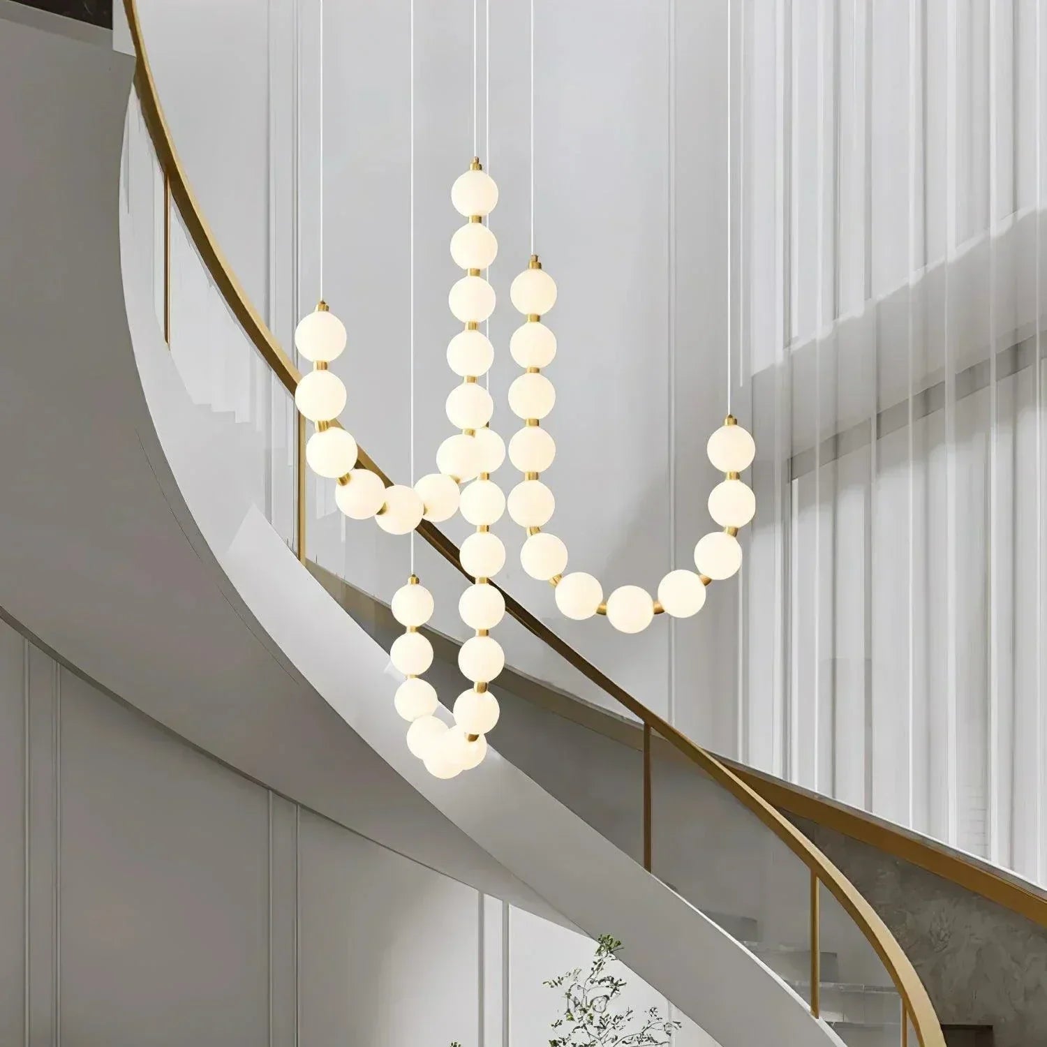 Lampadario elegante con lucente eleganza