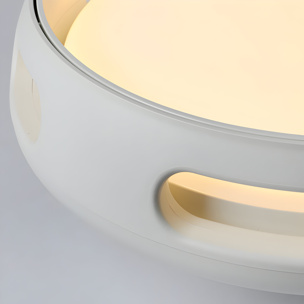 AeroGlow Round – Ventilatore a soffitto LED senza pale con design nordico