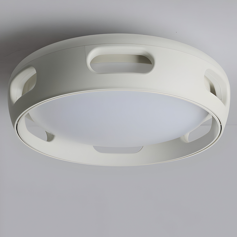 AeroGlow Round – Ventilatore a soffitto LED senza pale con design nordico