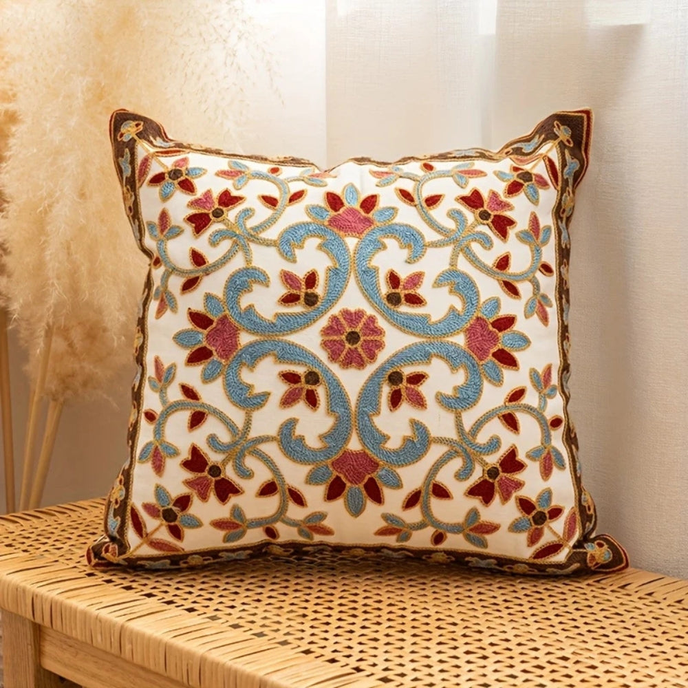 Copertura per Cuscino Vintage Ricamata Aurae