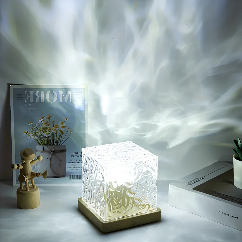Serox | Lampada Cubica LED con Effetto Aurora Luce Ambientale a 16 Colori