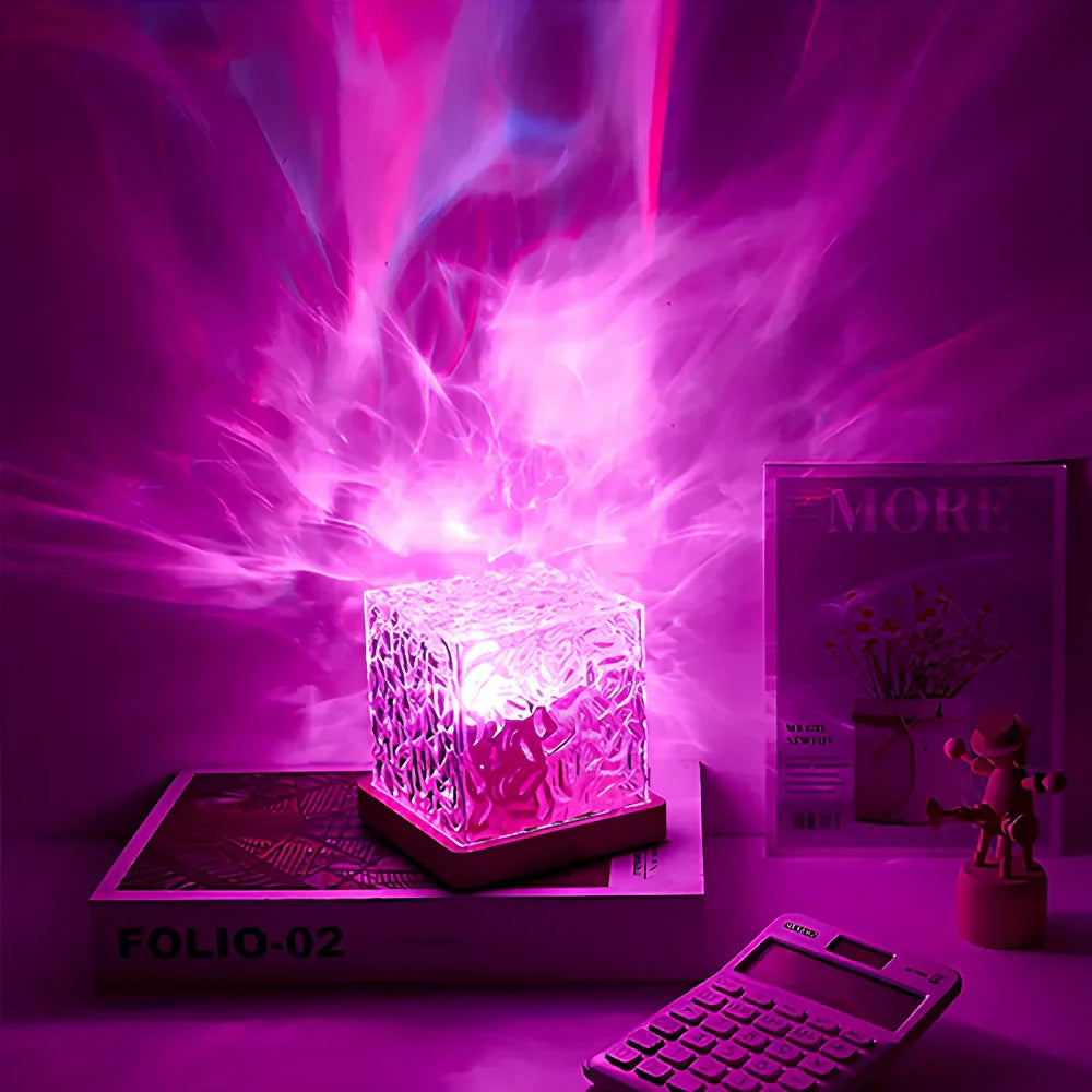 Serox | Lampada Cubica LED con Effetto Aurora Luce Ambientale a 16 Colori