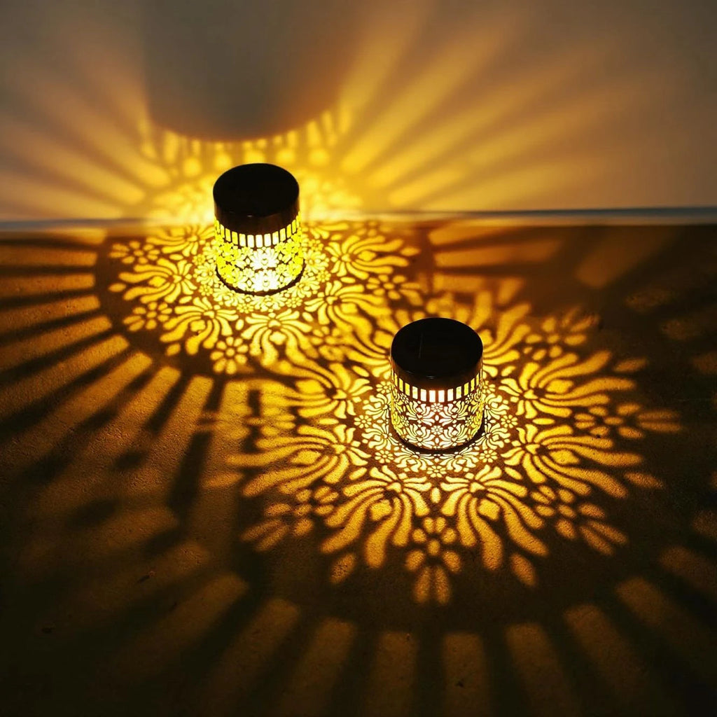 Lampada da esterno | Motivo peonia | Installazione senza fili | NotteFiorita
