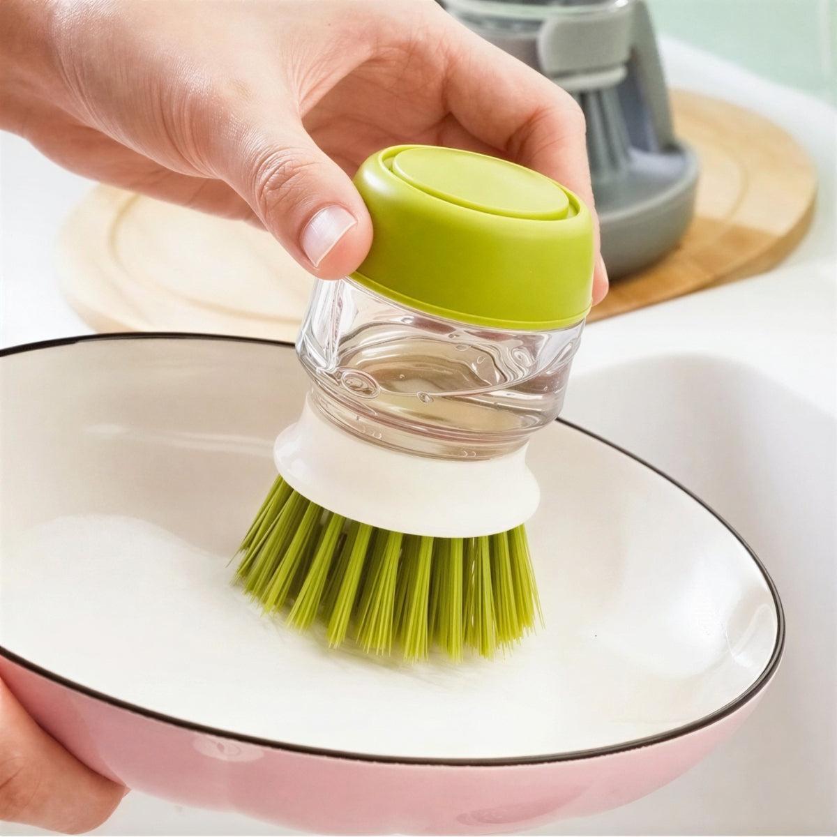Spazzola Automatica per Lavaggio dei Piatti in Cucina con Dispenser di Sapone Integrato