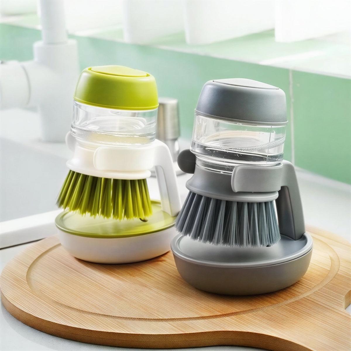Spazzola Automatica per Lavaggio dei Piatti in Cucina con Dispenser di Sapone Integrato