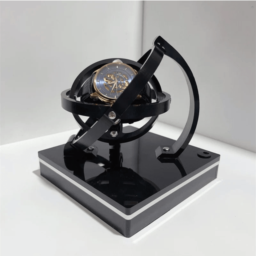 Caricatore Automatico per Orologi con Display Elegante – Meccanismo di Lusso, Compatto e Silenzioso con Motore Rotante