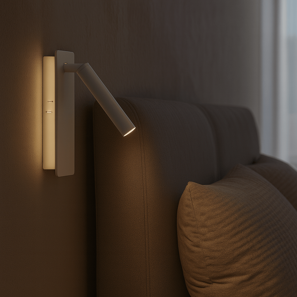 TWIRLLITE – Lampada LED ruotabile per illuminazione del letto regolabile