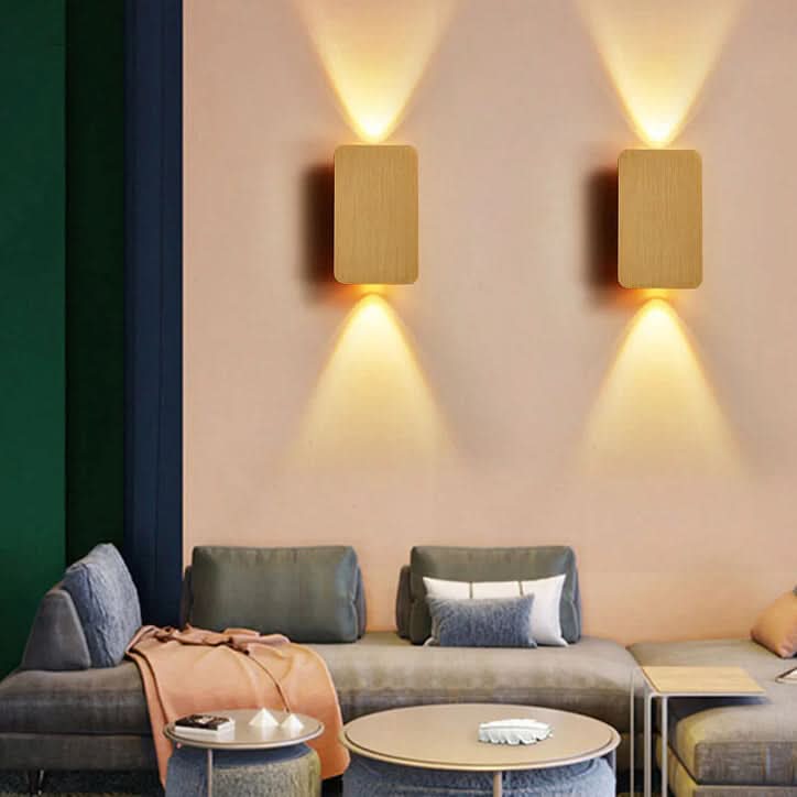 Applique LED rettangolare in alluminio minimalista nordico