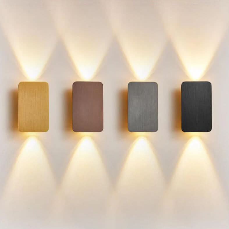 Applique LED rettangolare in alluminio minimalista nordico