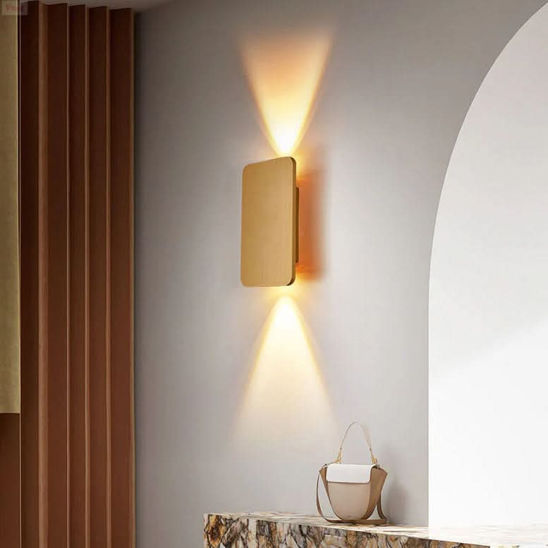 Applique LED rettangolare in alluminio minimalista nordico
